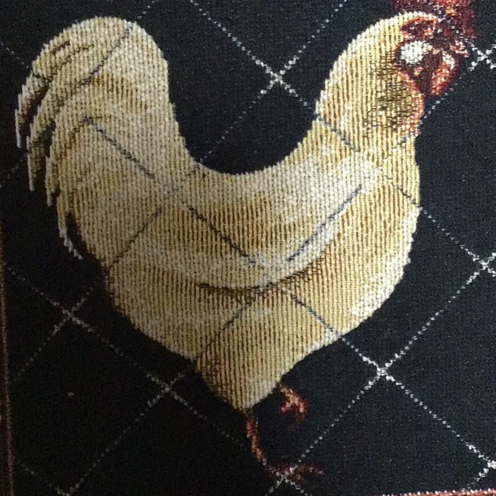 Set of 2 Chicken Rooster Farmhouse Country Barnyard Animal‎ Tapestry Placemats